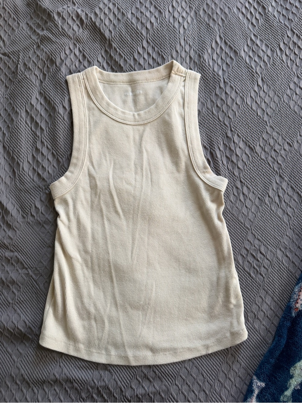 Old Navy Cream Ribbed Tank - Women's Sleeveless Top